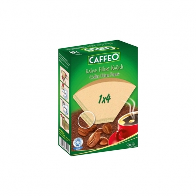 Caffeo Kahve Filtre Kağıdı 1x4 80 Adet (Doğal Kağıt)